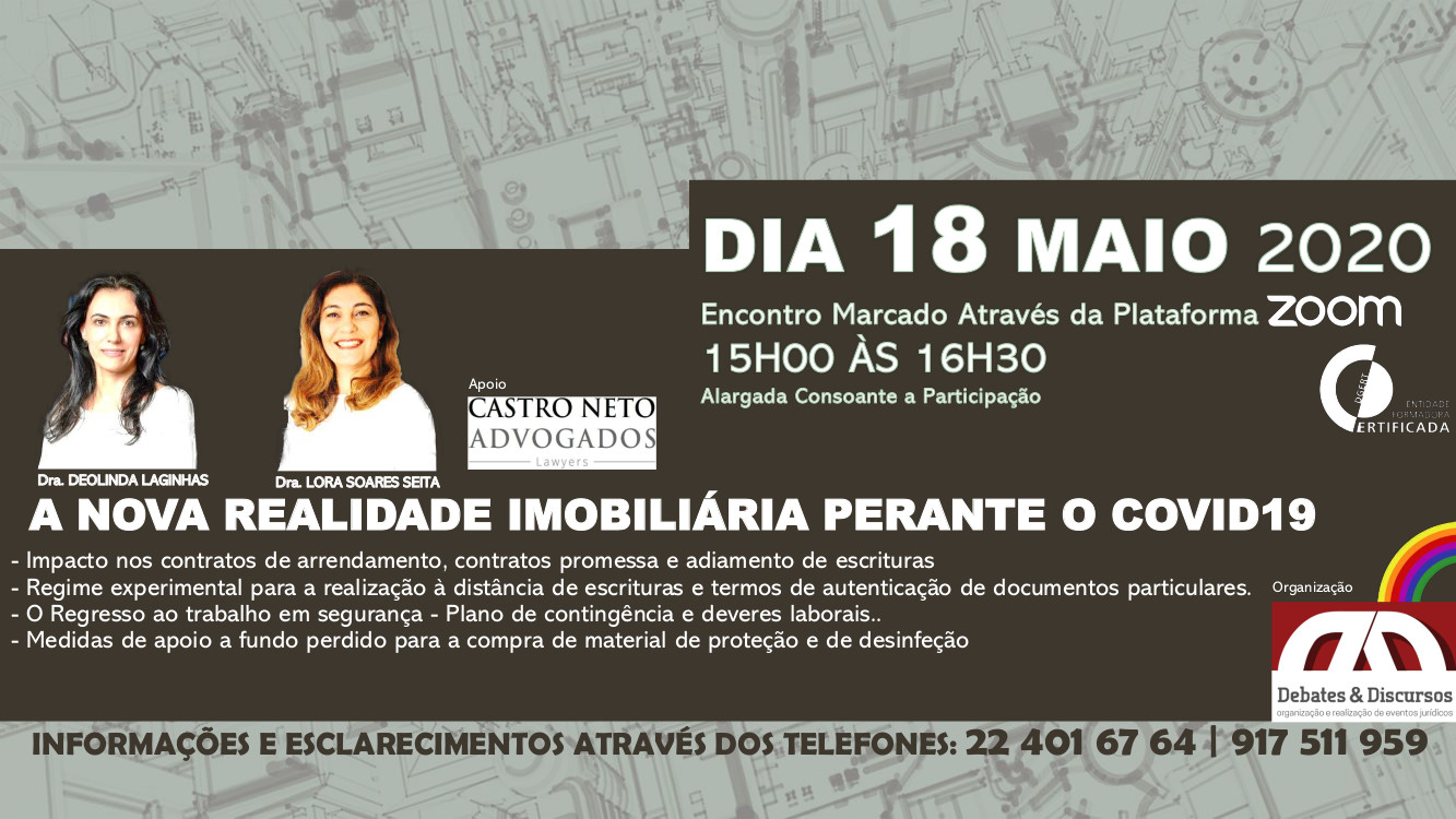 A NOVA REALIDADE IMOBILIÁRIA PERANTE O COVID19